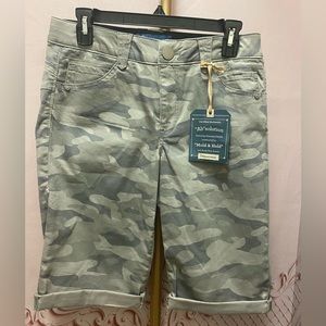 Democracy Gray Camo Women's Bermuda Shorts